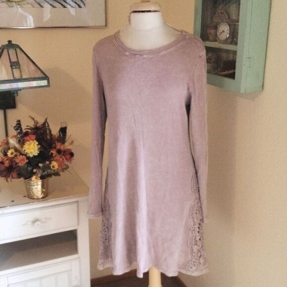 Americanable Knit Dress.Boho, Natural, Soft Girl - Picture 1 of 11